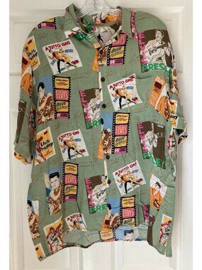Reyn Spooner Elvis Presley Hawaiian Shirt Size Large